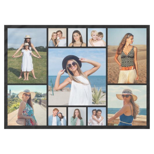 独自のフォトコラージュを作成する テーブルクロス (正面(横))