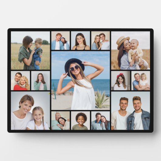 独自のフォトコラージュを作成する フォトプラーク (正面)