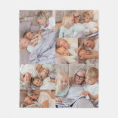 独自のフォトコラージュを作成する フリースブランケット (正面)