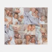 独自のフォトコラージュを作成する フリースブランケット (正面(横))