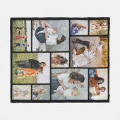 独自のフォトコラージュを作成する フリースブランケット (正面(横))