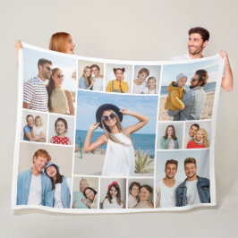 独自のフォトコラージュを作成する フリースブランケット