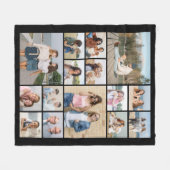 独自のフォトコラージュを作成する フリースブランケット (正面(横))