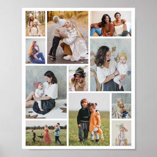 独自のフォトコラージュを作成する ポスター (正面)