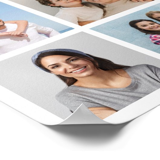 独自のフォトコラージュを作成する ポスター (角)