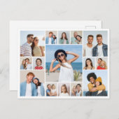 独自のフォトコラージュを作成する ポストカード (正面/裏面)