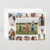 独自のフォトコラージュを作成する ポストカード (正面/裏面)