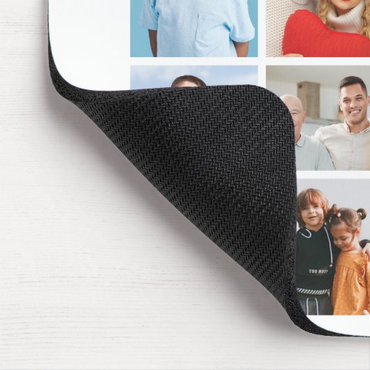 独自のフォトコラージュを作成する マウスパッド (コーナー)