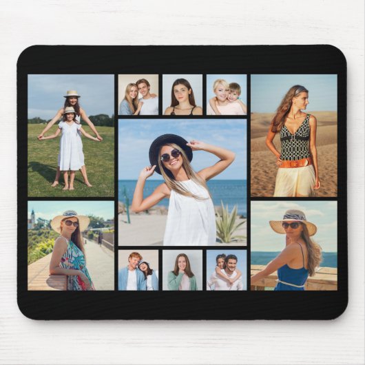 独自のフォトコラージュを作成する マウスパッド (正面)