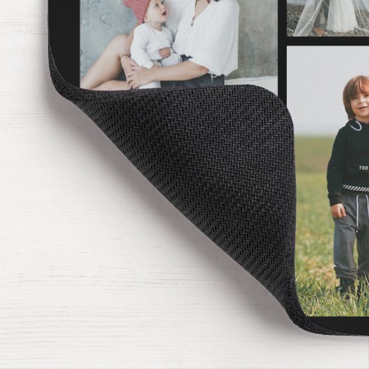 独自のフォトコラージュを作成する マウスパッド (コーナー)