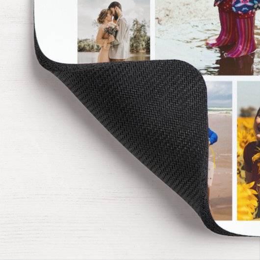 独自のフォトコラージュを作成する マウスパッド (コーナー)