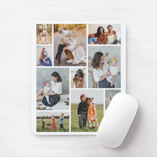 独自のフォトコラージュを作成する マウスパッド (マウス)