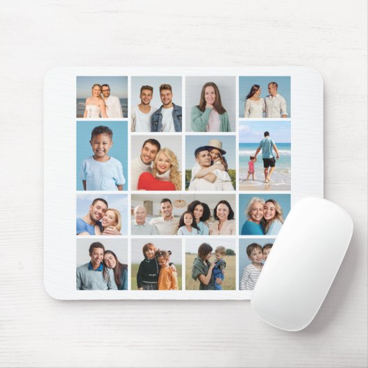 独自のフォトコラージュを作成する マウスパッド (マウス)