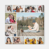 独自のフォトコラージュを作成する マグネット (正面)