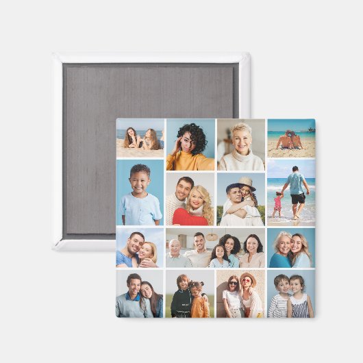 独自のフォトコラージュを作成する マグネット (正面/裏面)