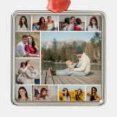 独自のフォトコラージュを作成する メタルオーナメント (正面)