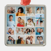 独自のフォトコラージュを作成する メタルオーナメント (正面)