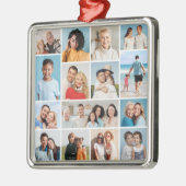 独自のフォトコラージュを作成する メタルオーナメント (左)