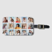 独自のフォトコラージュを作成する ラゲッジタグ (正面横)