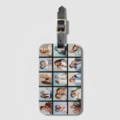 独自のフォトコラージュを作成する ラゲッジタグ (正面縦)
