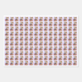 独自のフォトコラージュを作成する ラッピングペーパーシート (正面3)