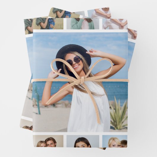 独自のフォトコラージュを作成する ラッピングペーパーシート (インサイチュ)