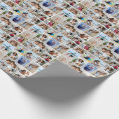 独自のフォトコラージュを作成する ラッピングペーパー (角)