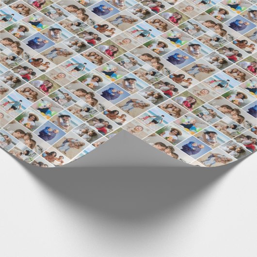 独自のフォトコラージュを作成する ラッピングペーパー (角)