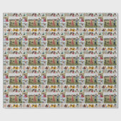 独自のフォトコラージュを作成する ラッピングペーパー (フラット)