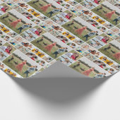 独自のフォトコラージュを作成する ラッピングペーパー (角)