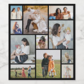 独自のフォトコラージュを作成する ワインラベル (シングルラベル)