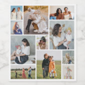 独自のフォトコラージュを作成する ワインラベル (シングルラベル)