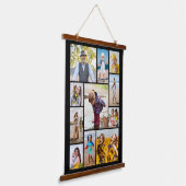 独自のフォトコラージュを作成する 吊り下げ型タペストリー (傾斜あり)