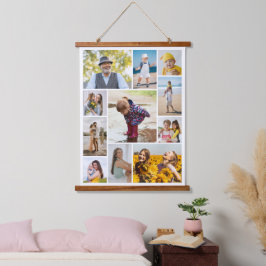 独自のフォトコラージュを作成する 吊り下げ型タペストリー