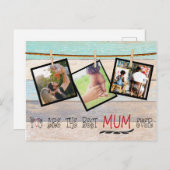 独自のフォトコラージュを作成する。最高の母 ポストカード (正面/裏面)