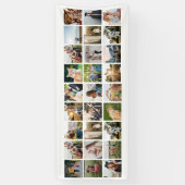 独自のフォトコラージュを作成する 横断幕 (縦)