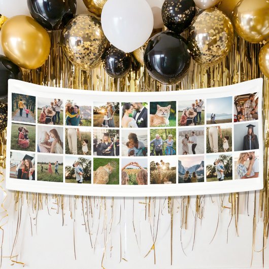 独自のフォトコラージュを作成する 横断幕