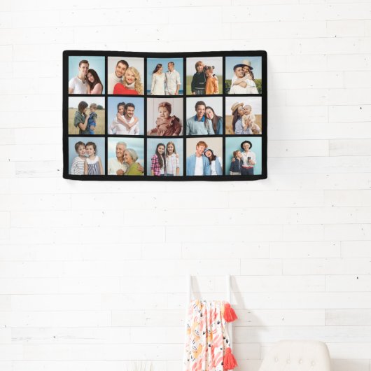 独自のフォトコラージュを作成する 横断幕 (インサイチュ)