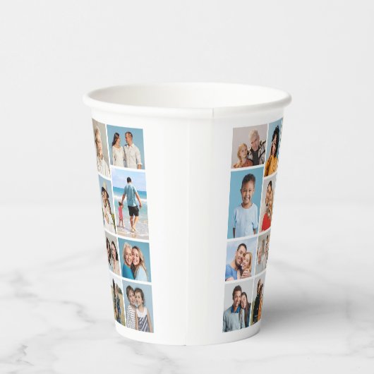 独自のフォトコラージュを作成する 紙コップ (右)