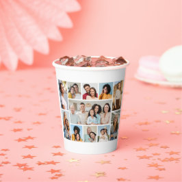 独自のフォトコラージュを作成する 紙コップ