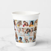 独自のフォトコラージュを作成する 紙コップ (裏面)