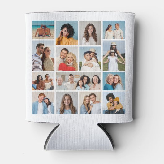 独自のフォトコラージュを作成する 缶クーラー (正面)