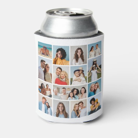 独自のフォトコラージュを作成する 缶クーラー (缶裏面)