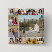 独自のフォトコラージュを作成する 缶バッジ (正面)