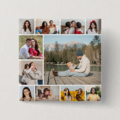 独自のフォトコラージュを作成する 缶バッジ (正面)