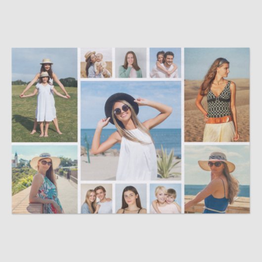 独自のフォトコラージュを作成する 薄葉紙 (正面)