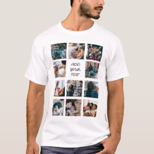 独自のフォトコラージュを作成する Tシャツ