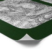 独自のフォトコラージュを作成パーソナライズされた ポスター (角)