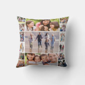 独自のフォトコラージュを作成15写真白 クッション (裏面)