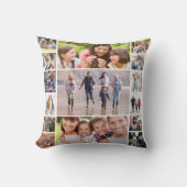 独自のフォトコラージュを作成15写真白 クッション (正面)